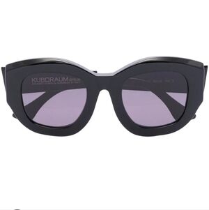Kuboraum Black With Grey Tint Women's Sunglasses